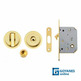 Kit cerradura puerta corredera redondo oro