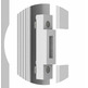 Cerradero magnetico para filomuro flexible negro