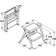 Escalón plegable, Hailo Step*Fix, acero
