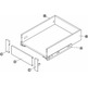 Panel frontal cajón slim 1100mm antracita
