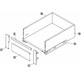 Panel frontal cajón slim 1100mm antracita