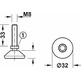 Tornillo de ajuste, con rótula
