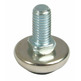 Tornillo de ajuste, rosca M10, fijo, con placa bas