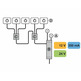 Caja multi interruptor,3 interruptores Häfele
