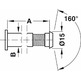 Mirilla, ø 12 mm, hasta grosor de puerta de 52 mm,