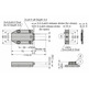 Pulsador iman superficie negro ML-120BL