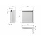 Tapa colgador Libra H11 blanca derecha Gris antracita