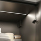Tapa colgador Libra H11 blanca derecha Gris antracita